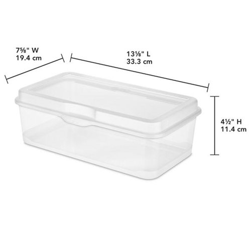 Sterilite Large Clear Flip Top Storage Box & Reviews Wayfair